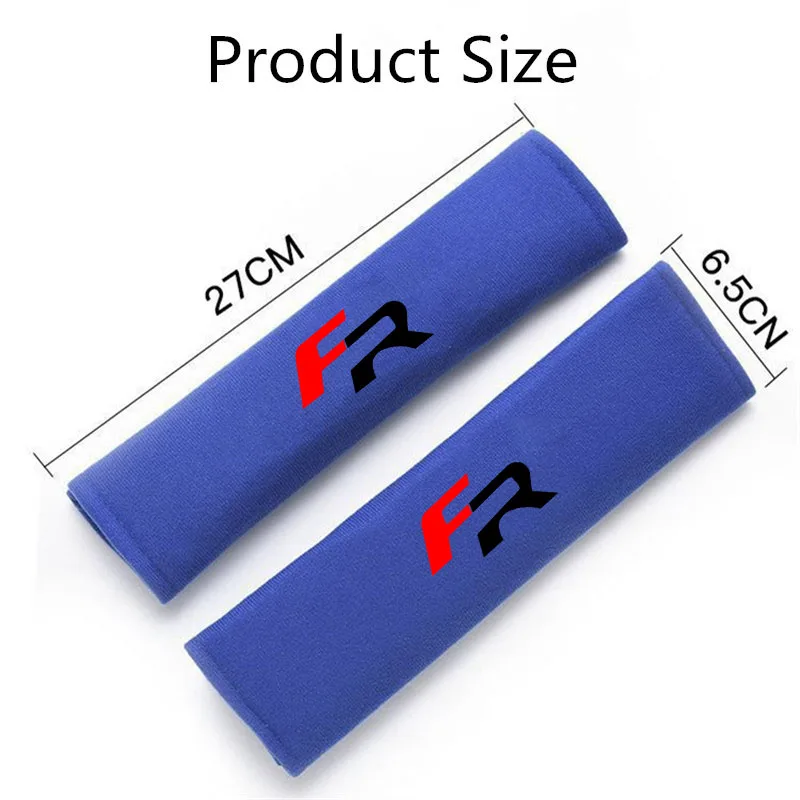 2Pcs Seat Belt Covers Car Accessories Car Shoulder Pad Seat Belt for Seat FR Leon Ibiza Altea Exe 5f Mk2 Mk3 Auto Accessories