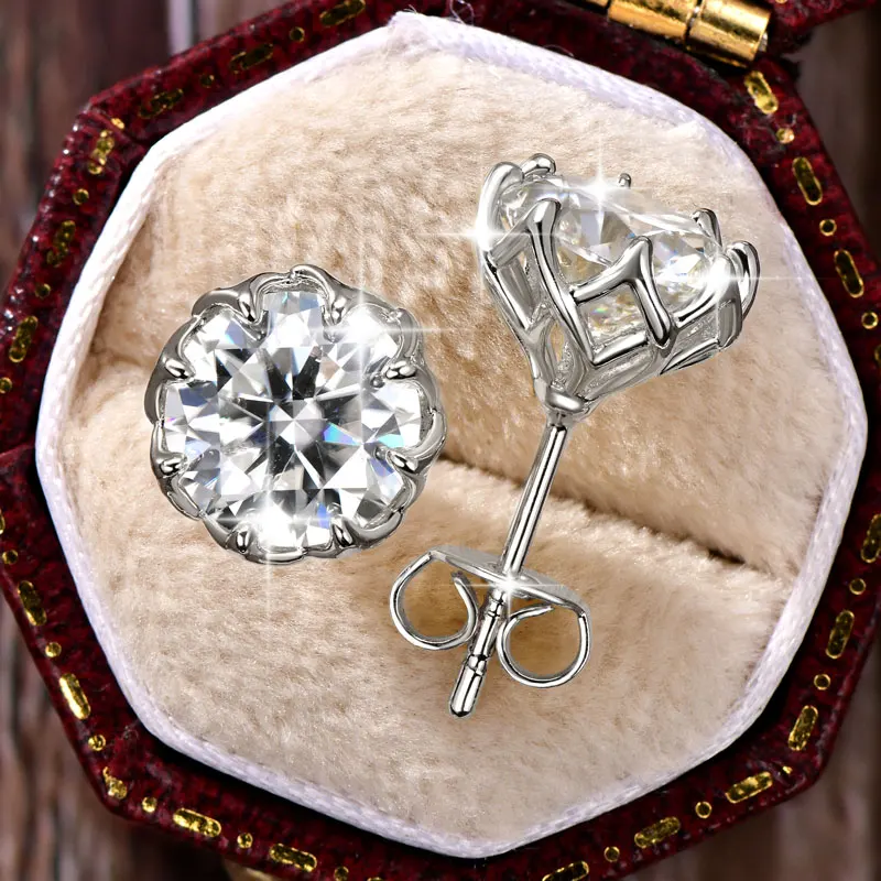 Thumbnail 3 - #85 Latest Moissanite Stud Earrings Offers