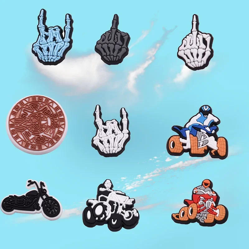 Shoe Charms for Crocs Accessories Kart Racing Shoes Charm for Croc Decorations Pins Men Accessory Jeans Woman Clogs Clips Badges