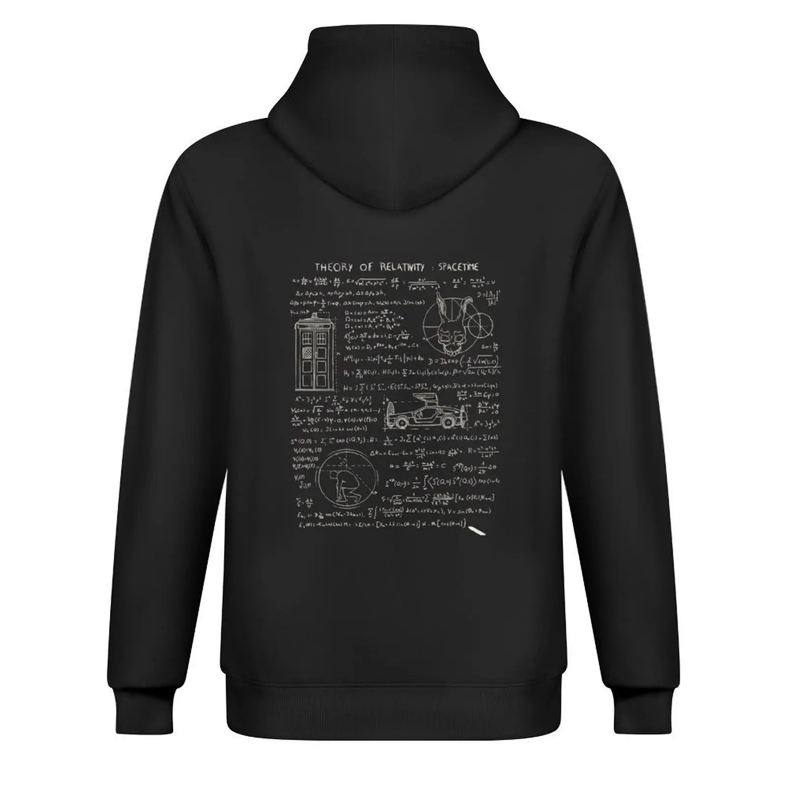 نظرية النسبية مدى الفضاء هوديي ملابس الخريف الكورية الجرافيك تي شيرت الرجال بلوزة الرجال ارتداء هوديي للرجال