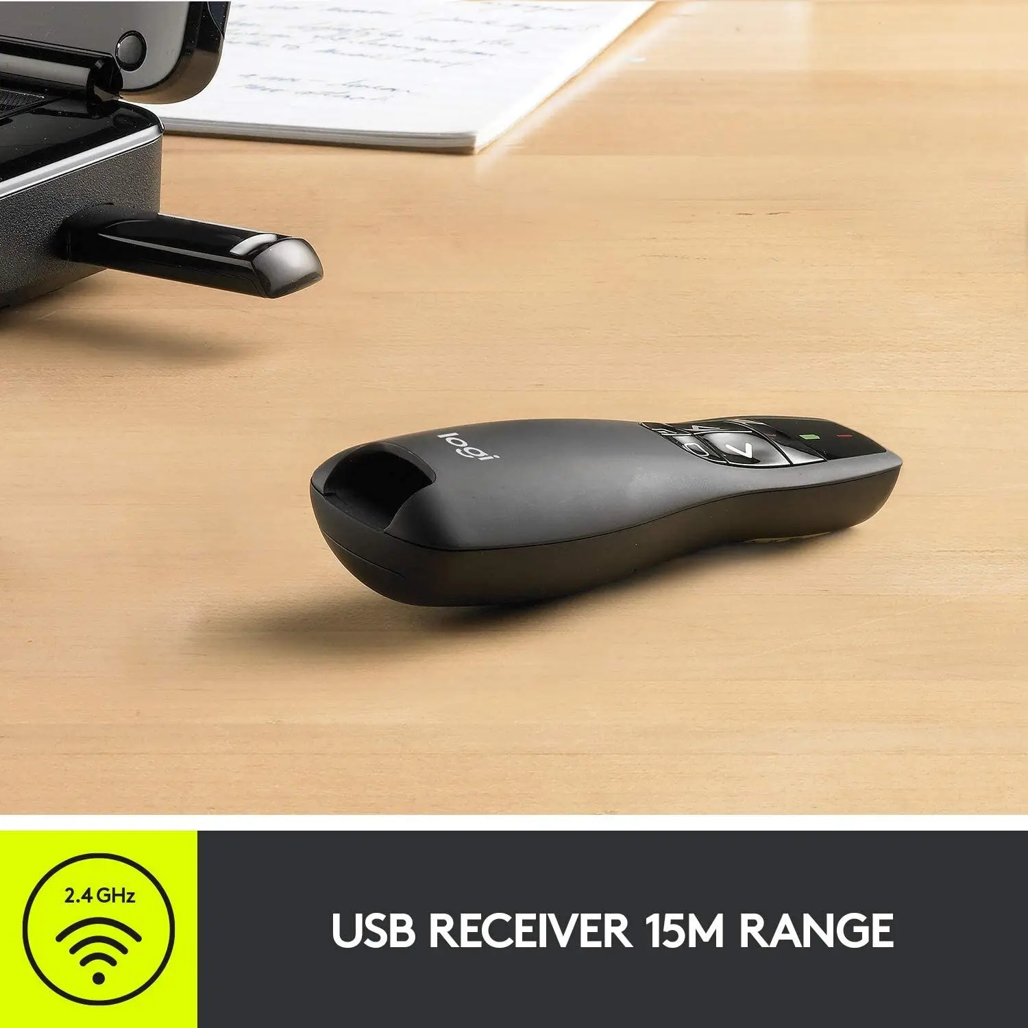 Logitech R400 Presentation 2.4 GHz Wireless Presenter IR PPT Presenter Pen 650nm remote Control