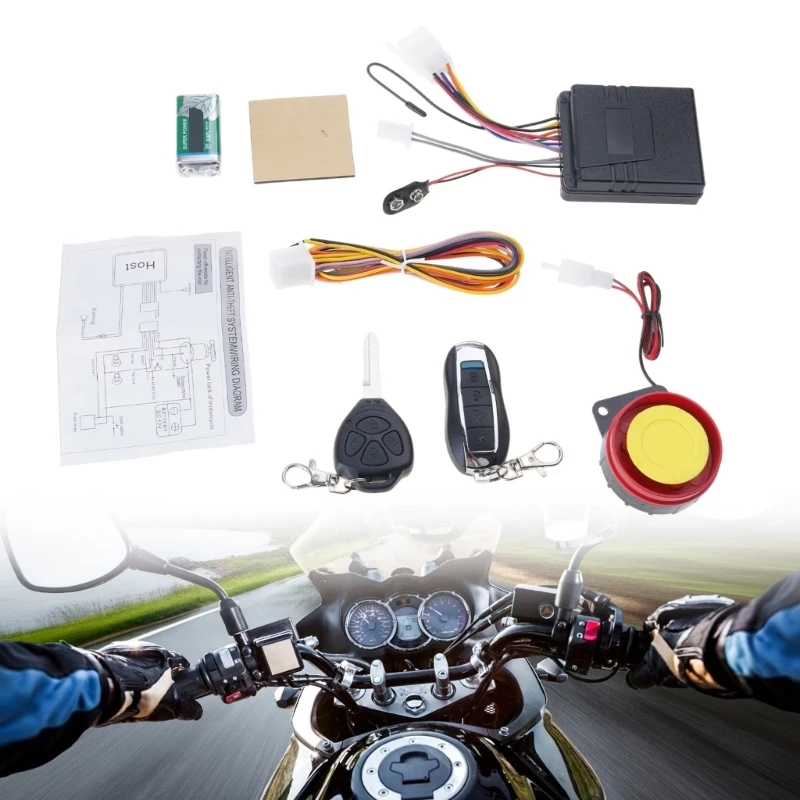 

Универсальная сигнализация для мотоциклов D8KE, оснащенная чувствительным датчиком и дистанционным зажиганием