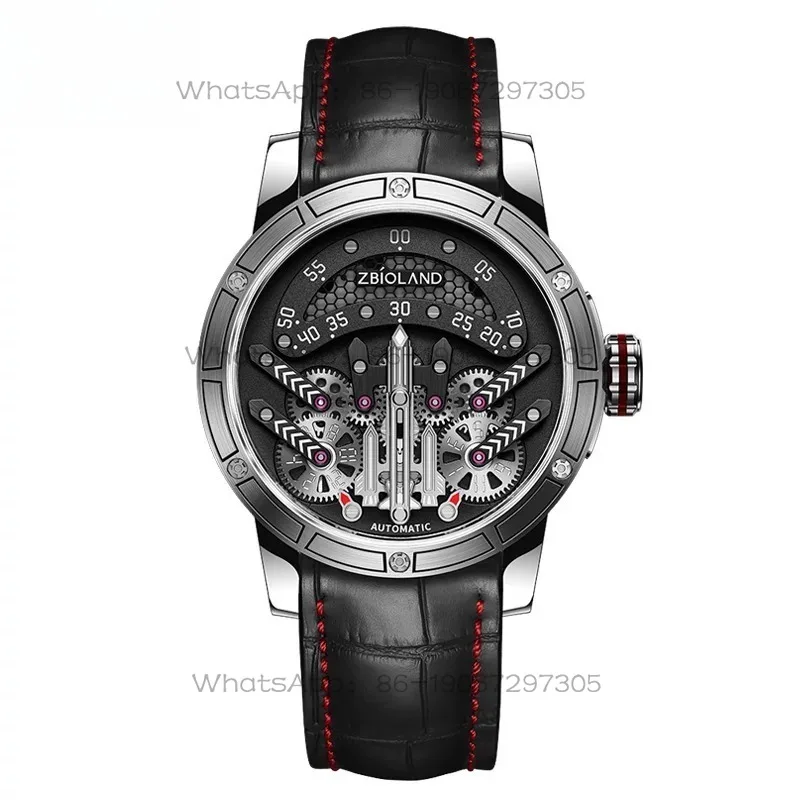 1001 Aviation Series Rocket Concept Watch, Men's Trendy Automatic Mechanical Watch