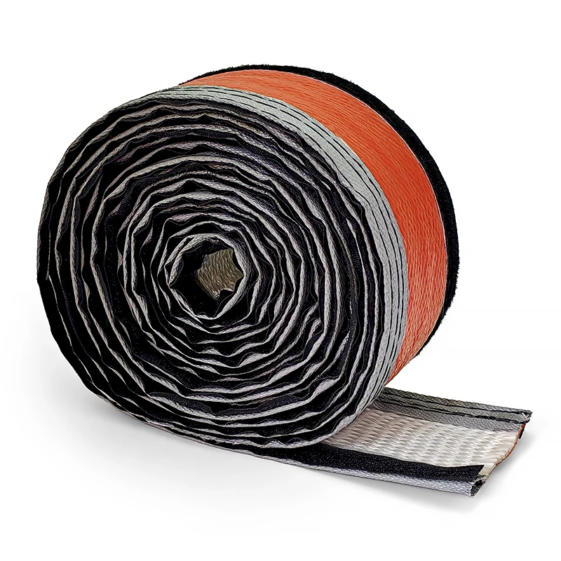 Silicone Coated Insulation Heat Shielded Fiberglass Thicken Fire Retardant Casing Pipe Heat Protection Fireproof Sleeveing
