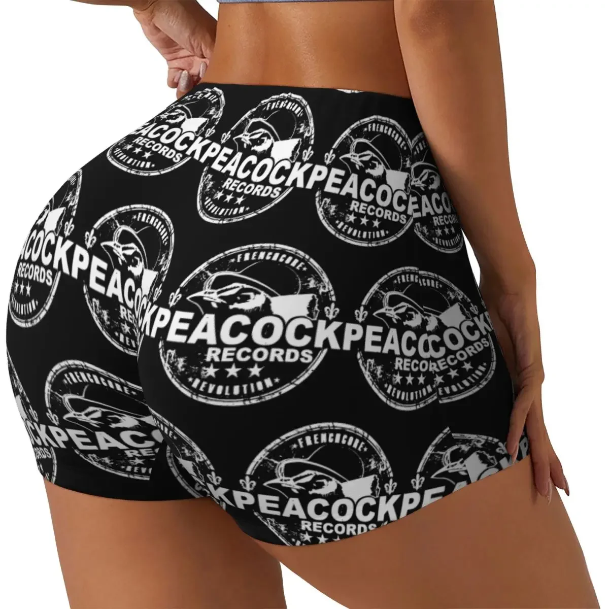 Custom Dr.Peacock Women Gym Workout Running Shorts Athletic Volleyball Biker Yoga Shorts