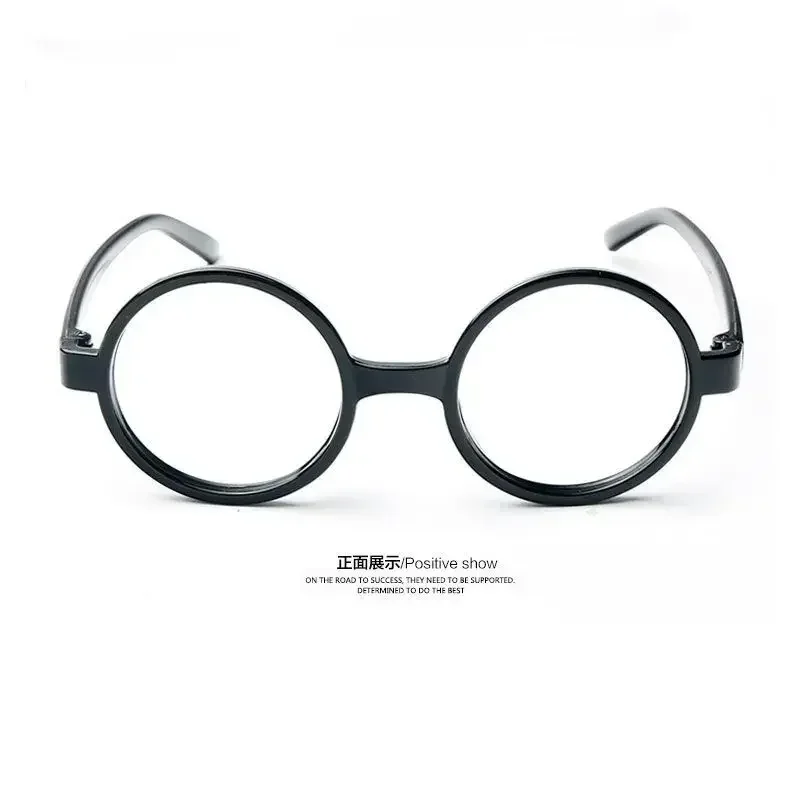 Magic Academy Glasses Cosplay Accessories Cosplay Frame Round Metal Flat Retro Art Glasses Adult Boy Clothing Props Xmas Gifts