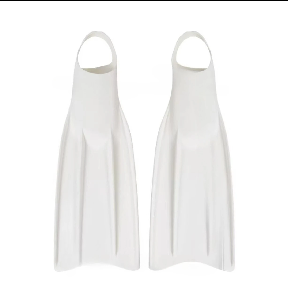 실리콘 숏 플리퍼, 코어 시리즈 프리 다이빙 플리퍼, 작은 노란 오리.