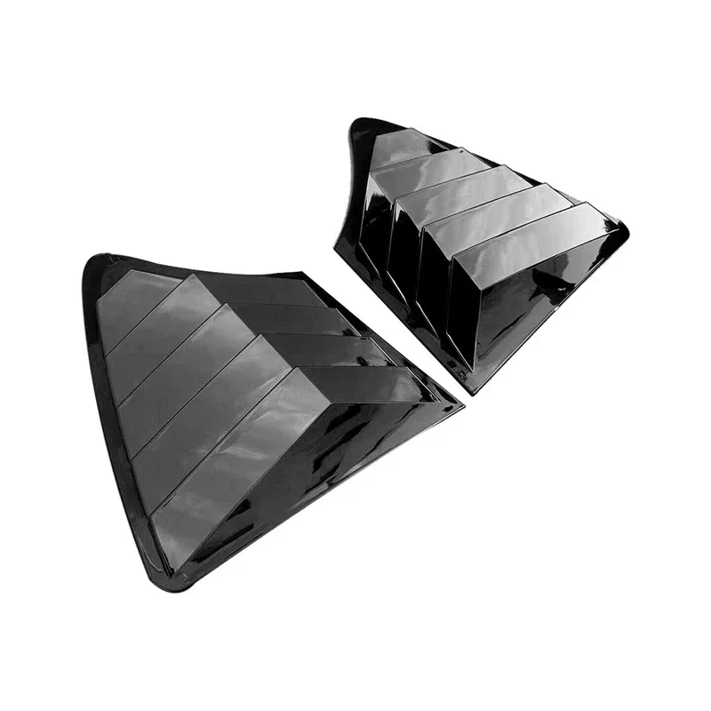 For Nissan Infiniti Q50 2014-2023 Car Rear Window Louver Shutter Cover Side Vent Blinds Trim Sticker ABS Exterior Accessories view 3