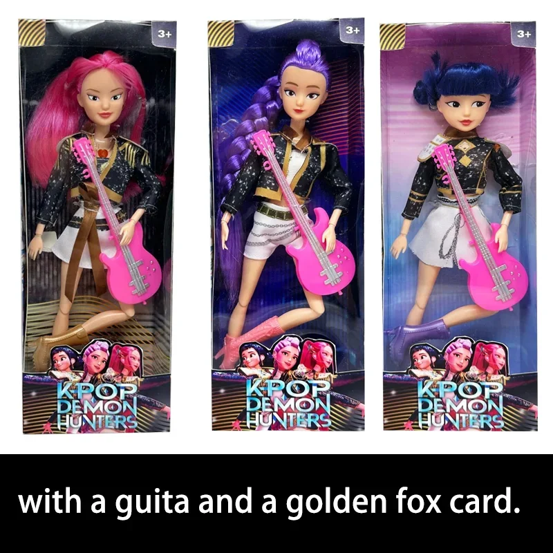 %-Kpop Demon Hunters Action Figure Toy Derpys Tiger Rumi Mira Zoey Sussy  Theme Song Of Colorful Lights For Fans Christmas Gifts