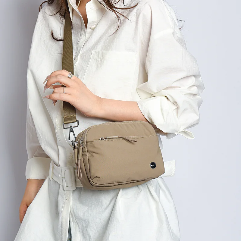 

Нейлоновая маленькая сумка через плечо для женщин, мода 2025, женская сумка на плечо, подмышки, однотонная студенческая парусиновая сумка Bolsas, корейская простая
