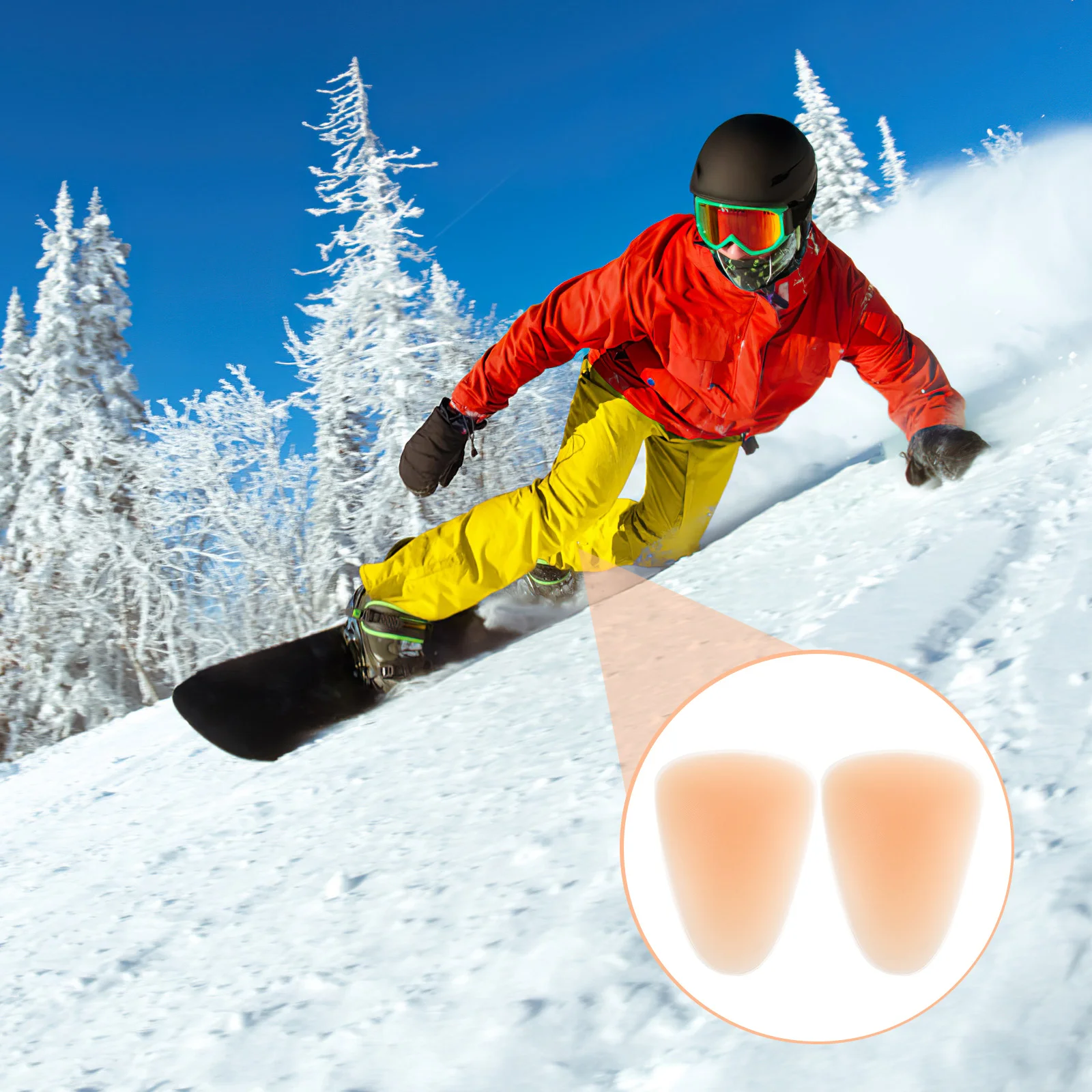 

2Pcs Protective Knee Pads Silicone Support Anti-Slip Sleeves for Skating Volleyball Football Cycling Supports Support for Women