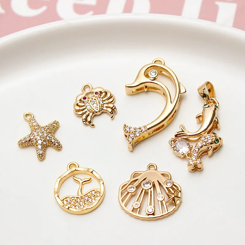 1-шт-Медный-позолоченный-кулон-в-виде-морской-звезды