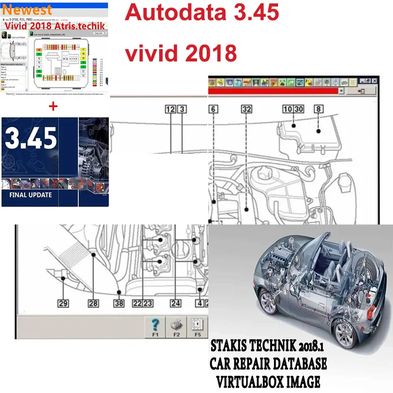 

2023 New repair software Vivid 2018 Workshop DATA 2018 Atris-Technik Europe Automotive Repair Software + autodata 3.45 software