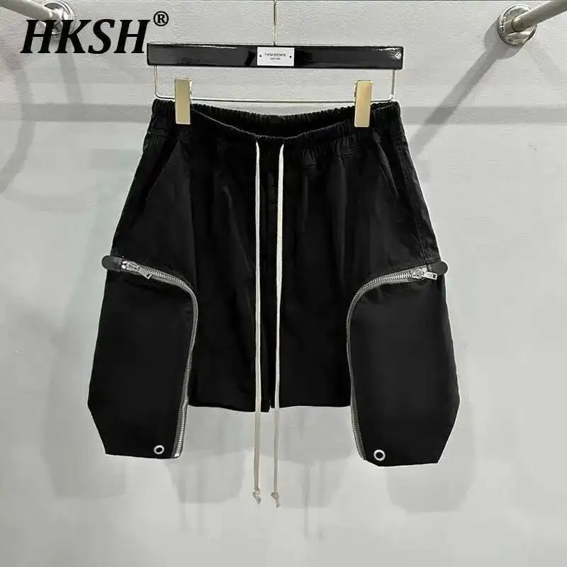 

HKSH Летние новые мужские шорты Tide Dark Chic с большими карманами на молнии Techwear Повседневные шорты в уличном стиле RO HK1967