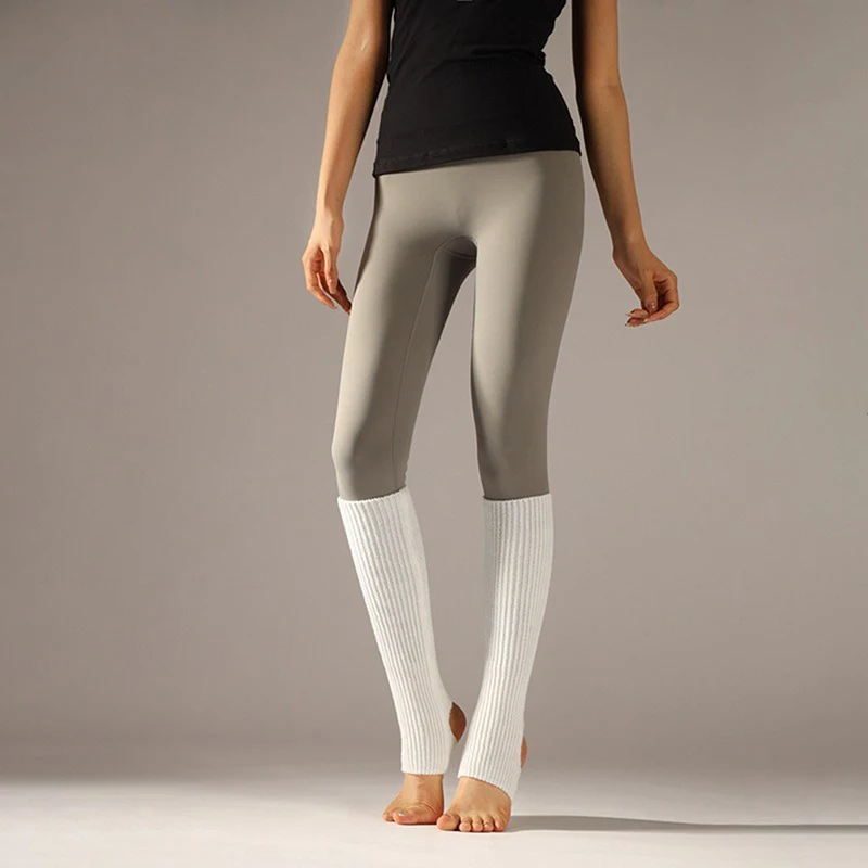 【ODS-2】calentadores de piernas para mujer, cubierta de pierna femenina para chica de invierno, para gimnasio, Fitness, baile latino, Ballet, Yoga, calcetines sueltos, Media larga