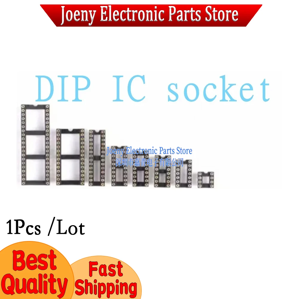 

IC socket round hole IC socket 6P 8P 14P 16P 18P 20P 24P 28P 40P narrow body wide body