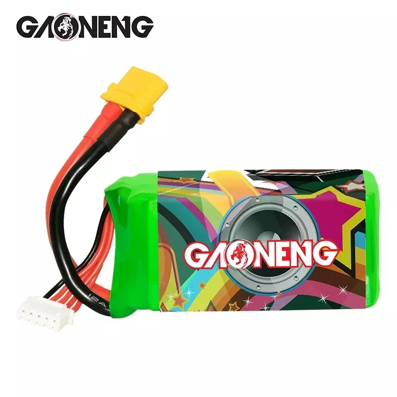 Bateria GAONENG-GNB LiPo, 1300mAh, 120C, 4S, 14.8V, 6S, 22.2V, com Ficha XT60, Peso Leve, Novo Modelo, Alta Taxa C para Zangão RC FPV