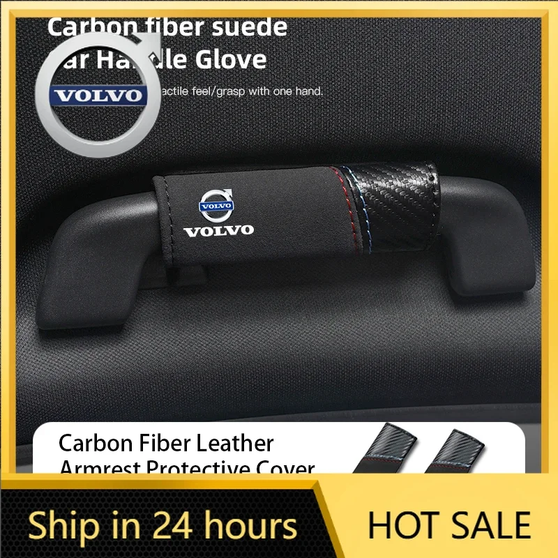 

Steering Covers Car Roof Armrest Soft Cover Pull Handle Protection Gloves For Volvo ES90 EC40 EX40 EM90 XC90 V90 V60 XC60 V40 S8