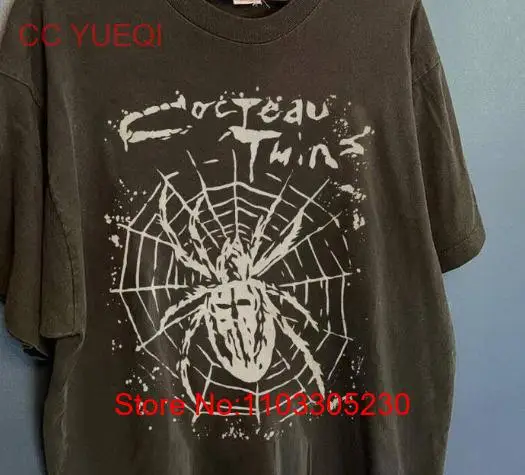 Винтажная черная футболка унисекс Cocteau Twin Inpsired с коротким рукавом для мужчин и женщин Винтажная черная футболка унисекс Cocteau Twin Inpsired с коротким рукавом для мужчин и женщин