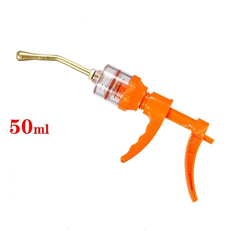 Adjustable dosing device for pigs, horses, cattle and sheep High quality metal dosing gun for veterinary use Drug feeder