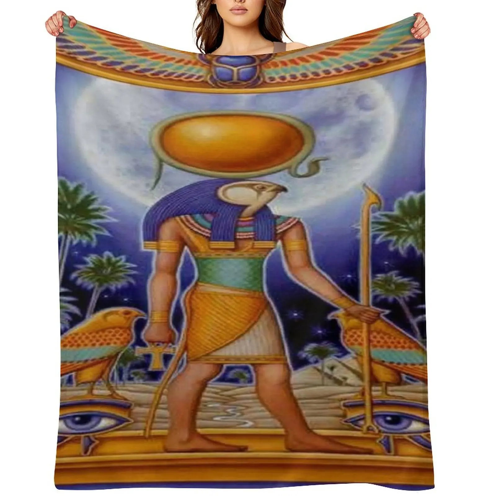 God Ra Throw Blanke…