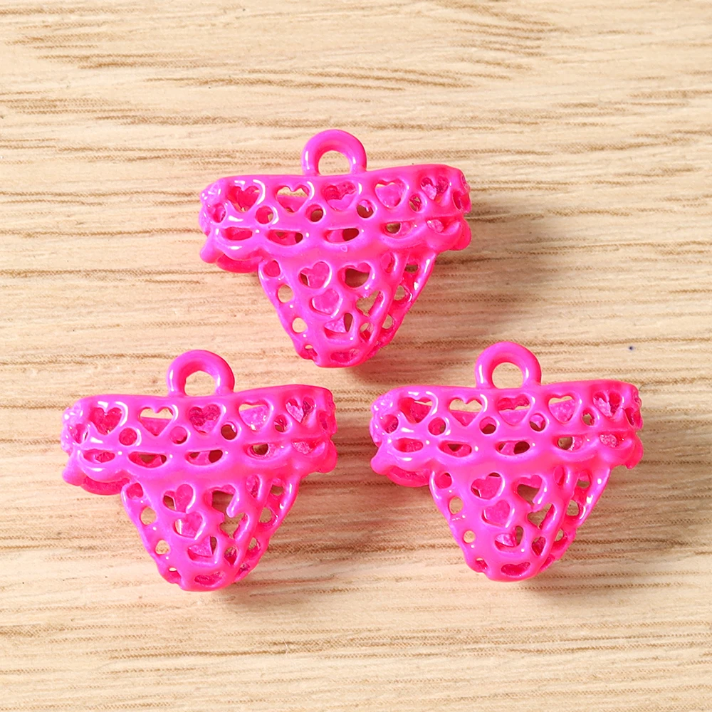 Tusember 5 Stück Niedliche Emaille Kawaii 3D Pantoffel- und Hutanhänger für Ohrringe, Halsketten, Armbänder, DIY-Schmuckherstellungszubehör – Detail 35