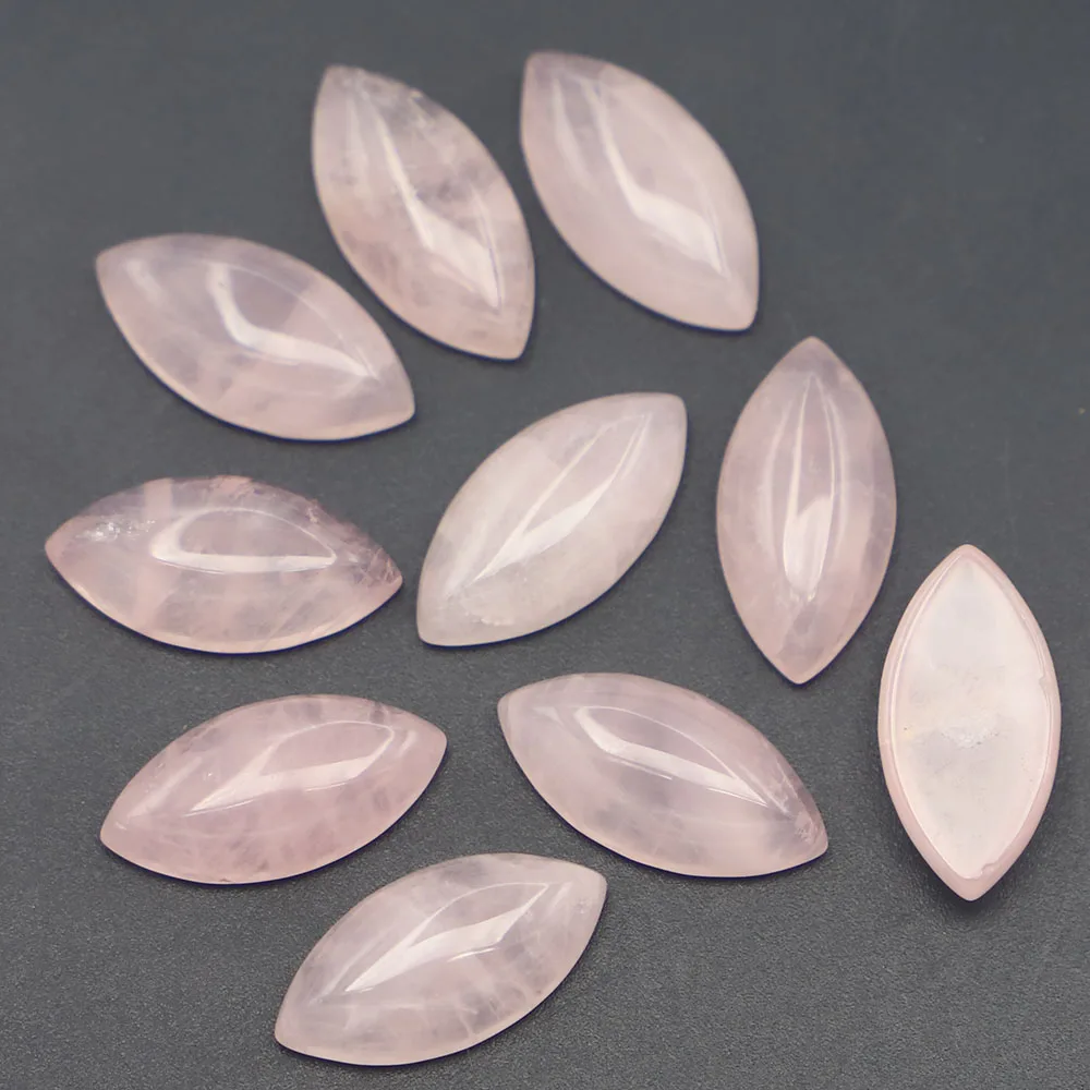 Redesign 20x10mm Natural Stone Marquise Shape Cabochon Cute Bead 40PCS for Jewelry Making Material Clothes Accessories Wholesale