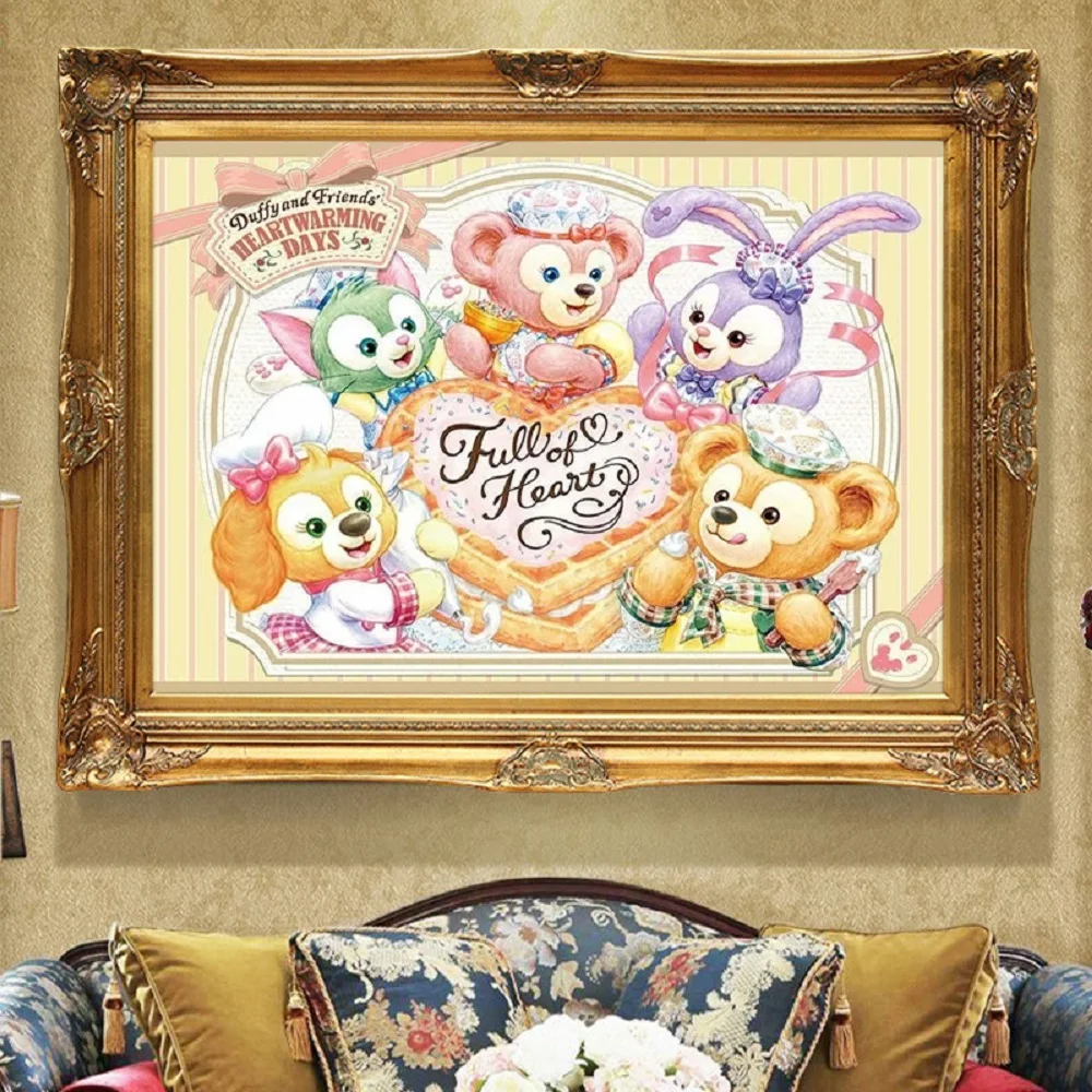 Diamond Painting 5D Cartoon Duffy Bear DIY Sticking Drills Embroider Handiwork Hobby Living Room Decoration Draw Handmade Gifts