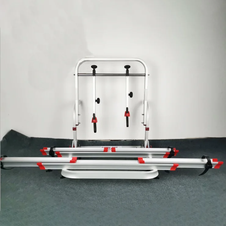 

RV Bicycle Rack Rear Towed Bike Racks For Car Pull And Rotate Bike Carrier Rack