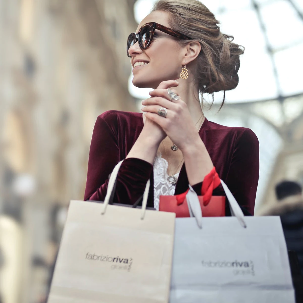 

30 Pcs Hollow Fruit Earrings Accessories Jewelry Making Tool DIY Pendant Hollow-Out Drop Alloy