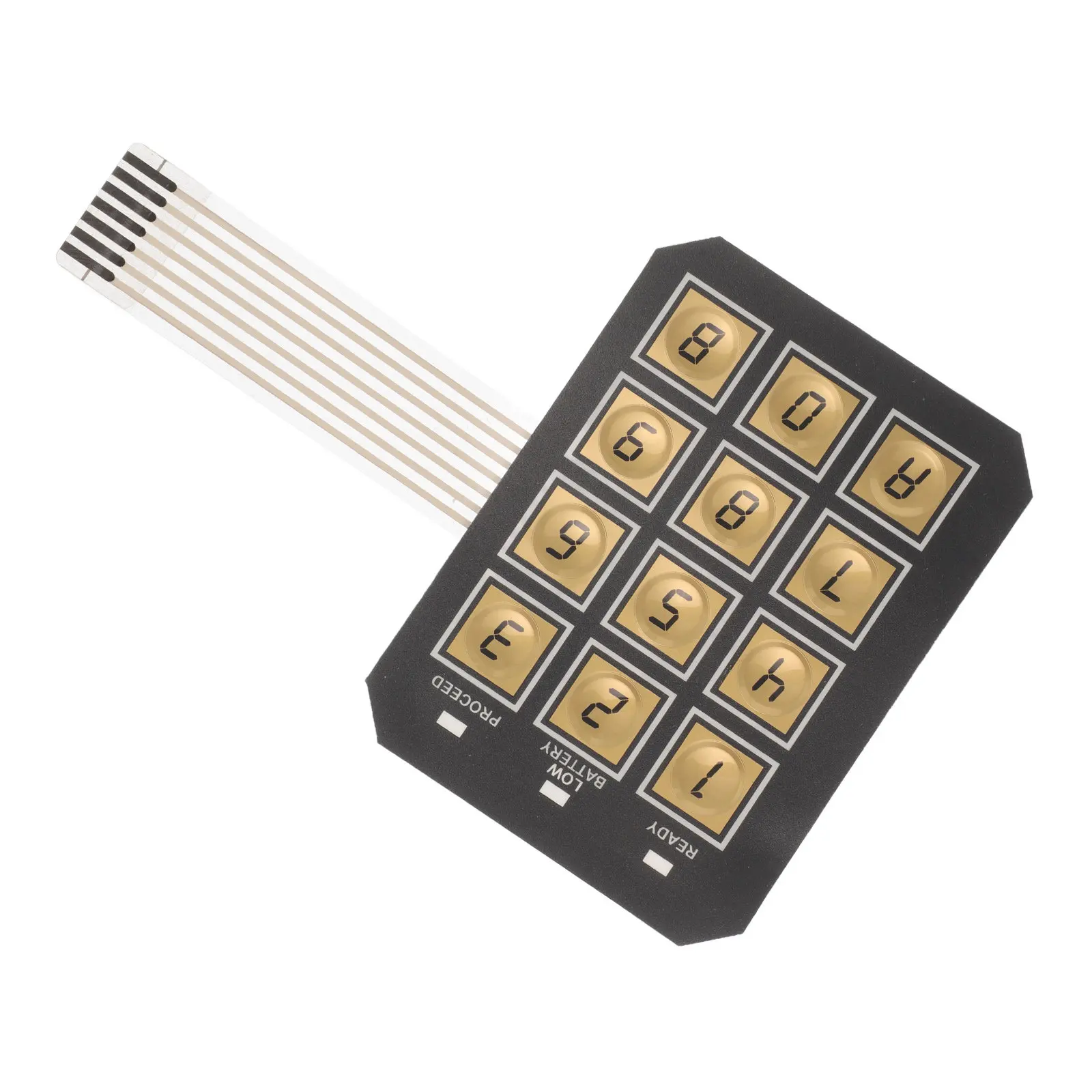 Electronic Safe Box Keypad Replacement 12 Button Password Input Flush Mount Matrix Panel for Security Cabinet Door Lock Office - view 4