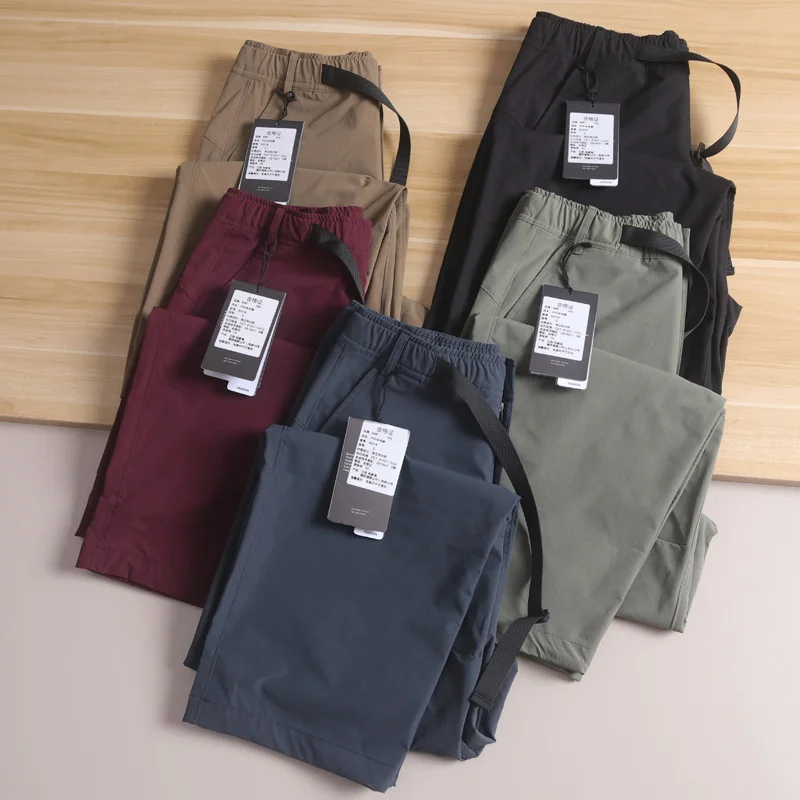 

Outdoor Workwear Men's Loose Fit Straight Leg Casual Pants Elastic Waist Qui Dry Breathable Autumn Faion Urban Sle