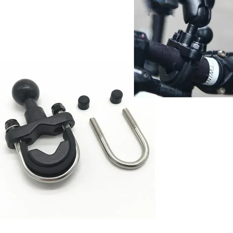 Suporte de guiador de motocicleta de liga de alumínio com padrão de furo de AMPS padrão para Garmin Zumo,TomTom Rider GPS Navigator