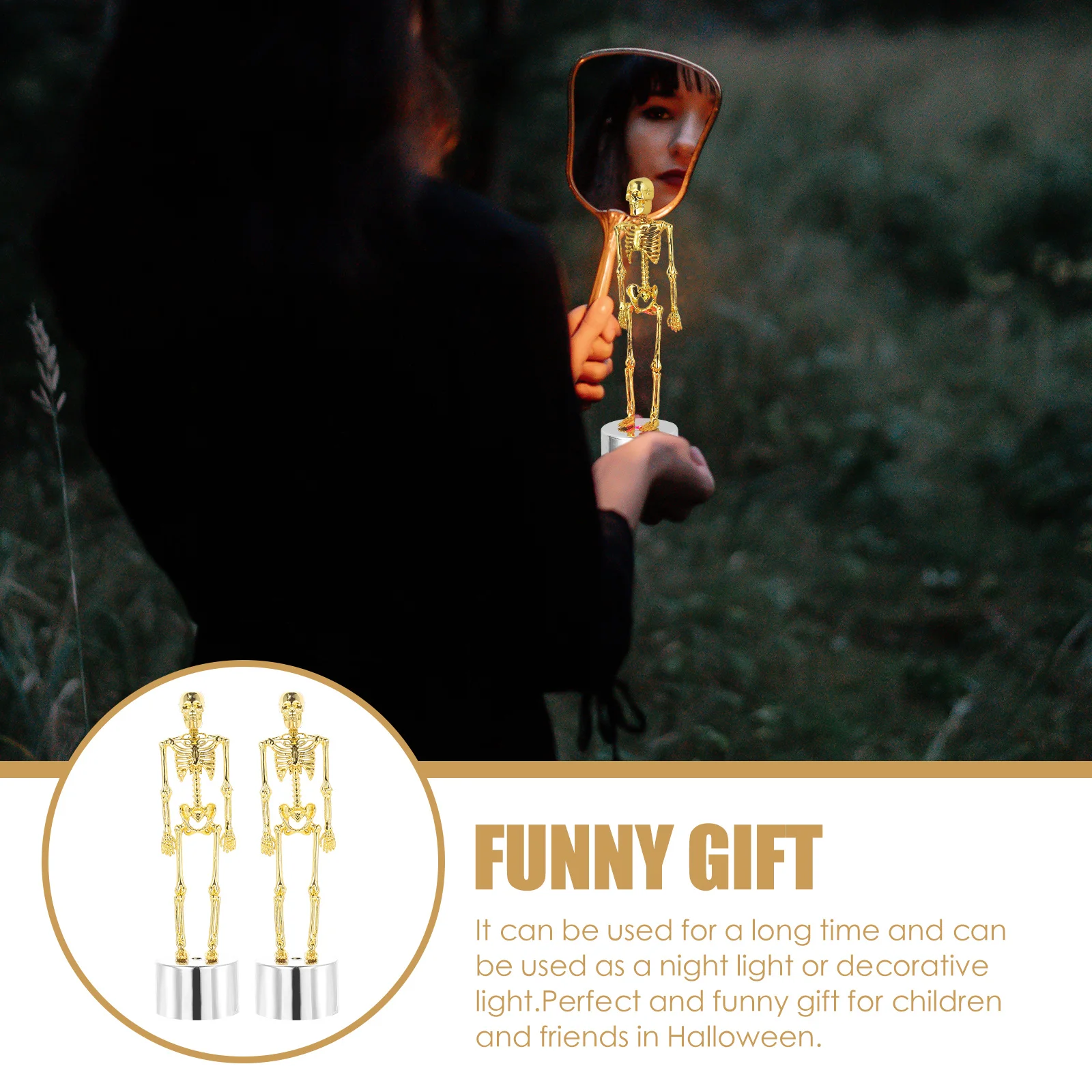 

2Pcs Halloween Plastic Lamp Night Light Design Decor Party Halloween Atmosphere