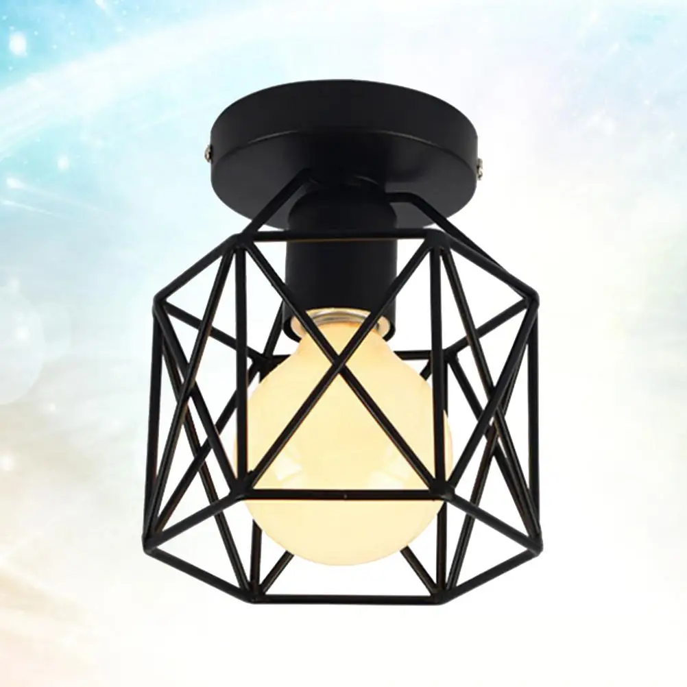 Creative Iron Ceiling Light Industrial Ceiling Light Fixture Aisle Corridor Lamp Light (With Light Blub)