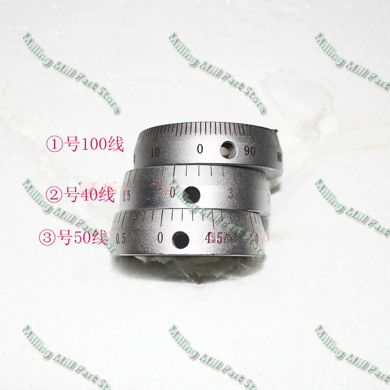 1pc 40/50/100mm Drilling Milling Machine Steel Parts Hand Wheel Scale Ring Dial Outer Diameter 55 Inner Hole 40 Thick 15