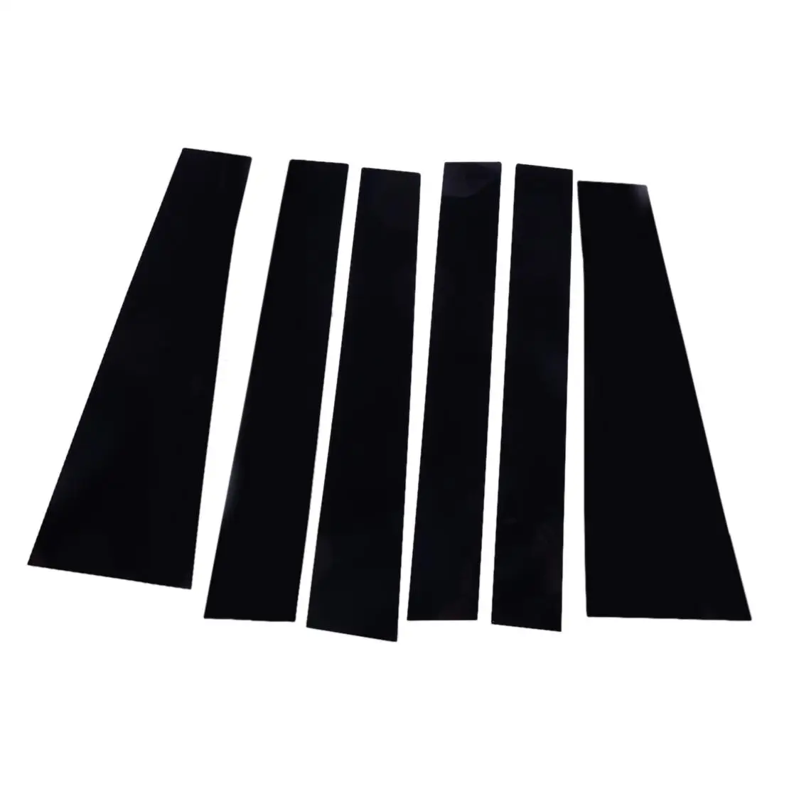 

6pcs/Set Car Door Window B Pillar Post Trim Cover Sticker Fit for Toyota Sienna 2011-2016 2017 2018 2019 2020 Glossy Black PC