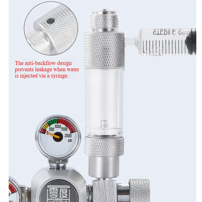 Aquarium CO2 Bubble Meter Water Injection Version CO2 Regulator Generator Reaction System Fishing Tank Plant CO2 Check Valve