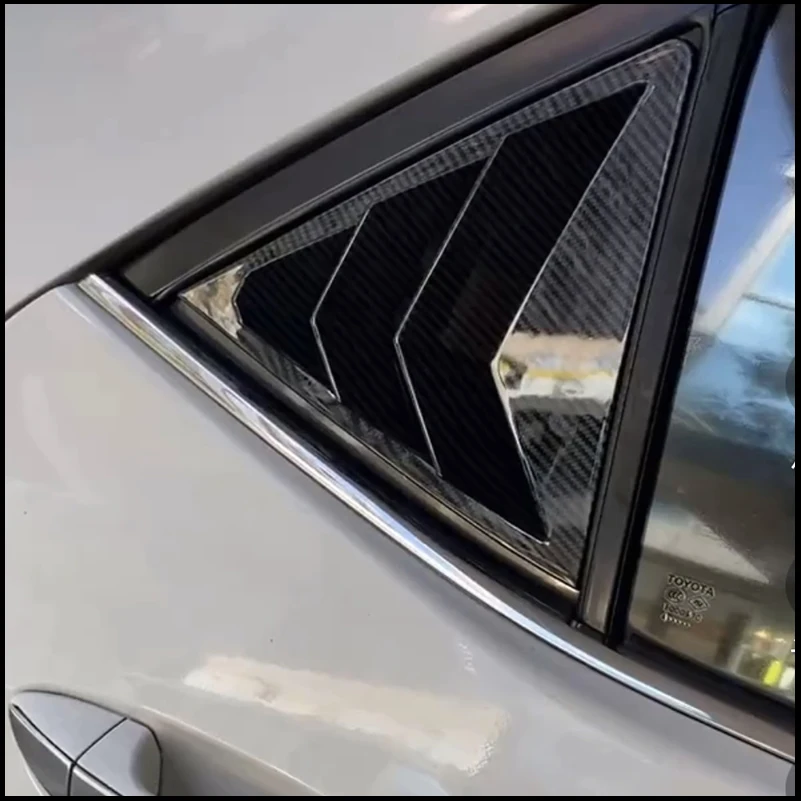 

For Toyota Corolla Sedan 2014-2017 Rear Window Blind Shades Louver Molding Vent Cover Trim Decorative Car Styling Accessories