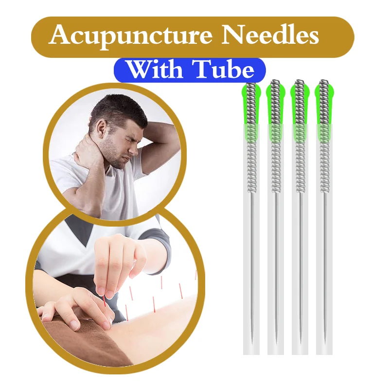 ZHONGYAN TAIHE 1000pcs Stainless Steel Professional Disposable Sterile Acupuncture Needle with Tube Beauty Massage Relaxation