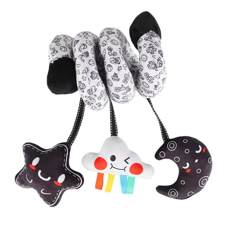 

Car Seat Toys For Babies High Contrast Baby Sensory Toys With Bell Stimulates Senses Interactive Toddler Supplies For