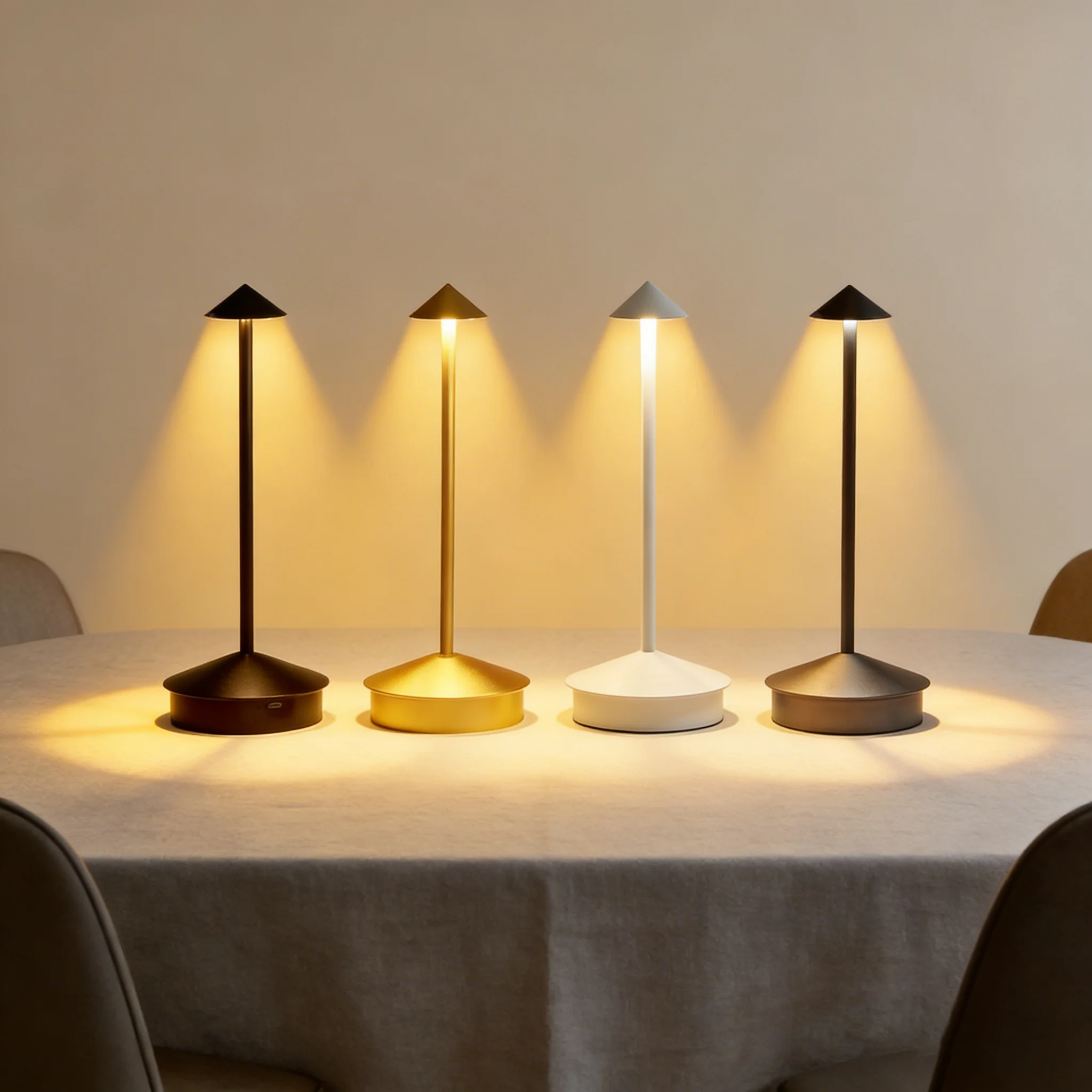 

Настольная лампа с регулируемой яркостью, креативная обеденная сенсорная светодиодная настольная лампа для бара, кофейной пины, Lampada Da Tavolo Decor, настольная лампа Type-C, перезаряжаемая