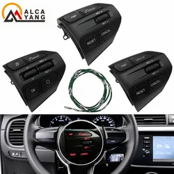 Botão do volante para kia k2 rio 2017 2018 2019 2020 2021 rio x line botões bluetooth telefone controle de cruzeiro volume.