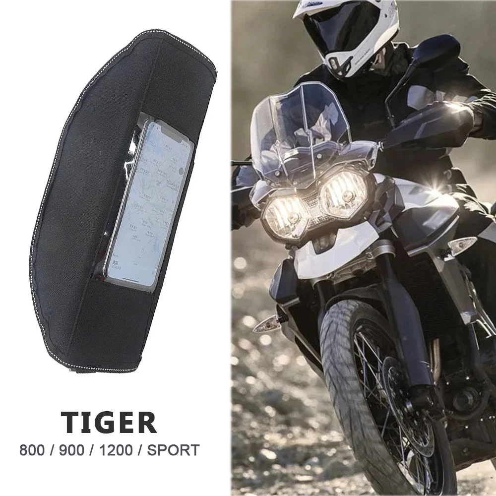 

For Tiger 900 800 1200 Sport Motorcycle Handlebar Bag Waterproof Travel Bag GPS Navigation Storage Pack