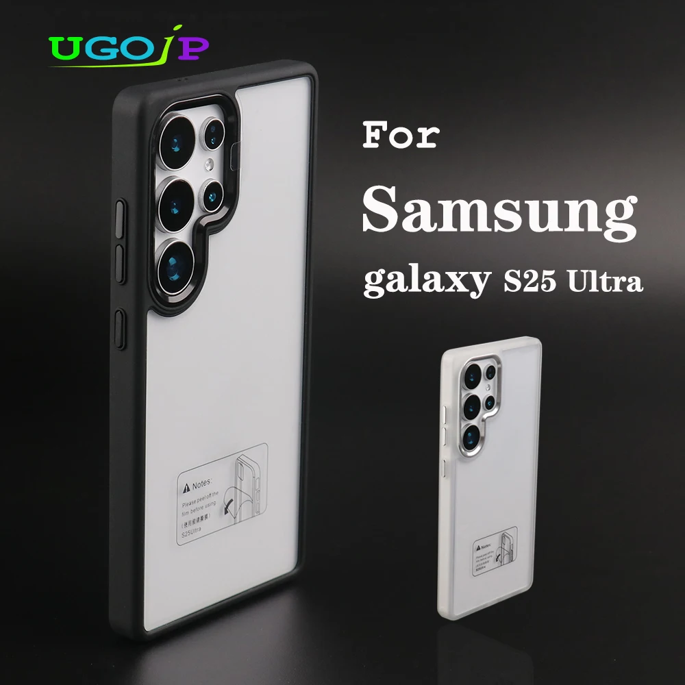 UGOjP Case For Samsung Galaxy S25 Ultra Men WomenTransparent Phone Case Shockproof Anti-Fall Clear Protective Cover