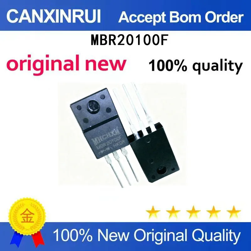 (5-100 Pieces) Brand new original MBR20100F TO-220 Schottky diode spot chip IC