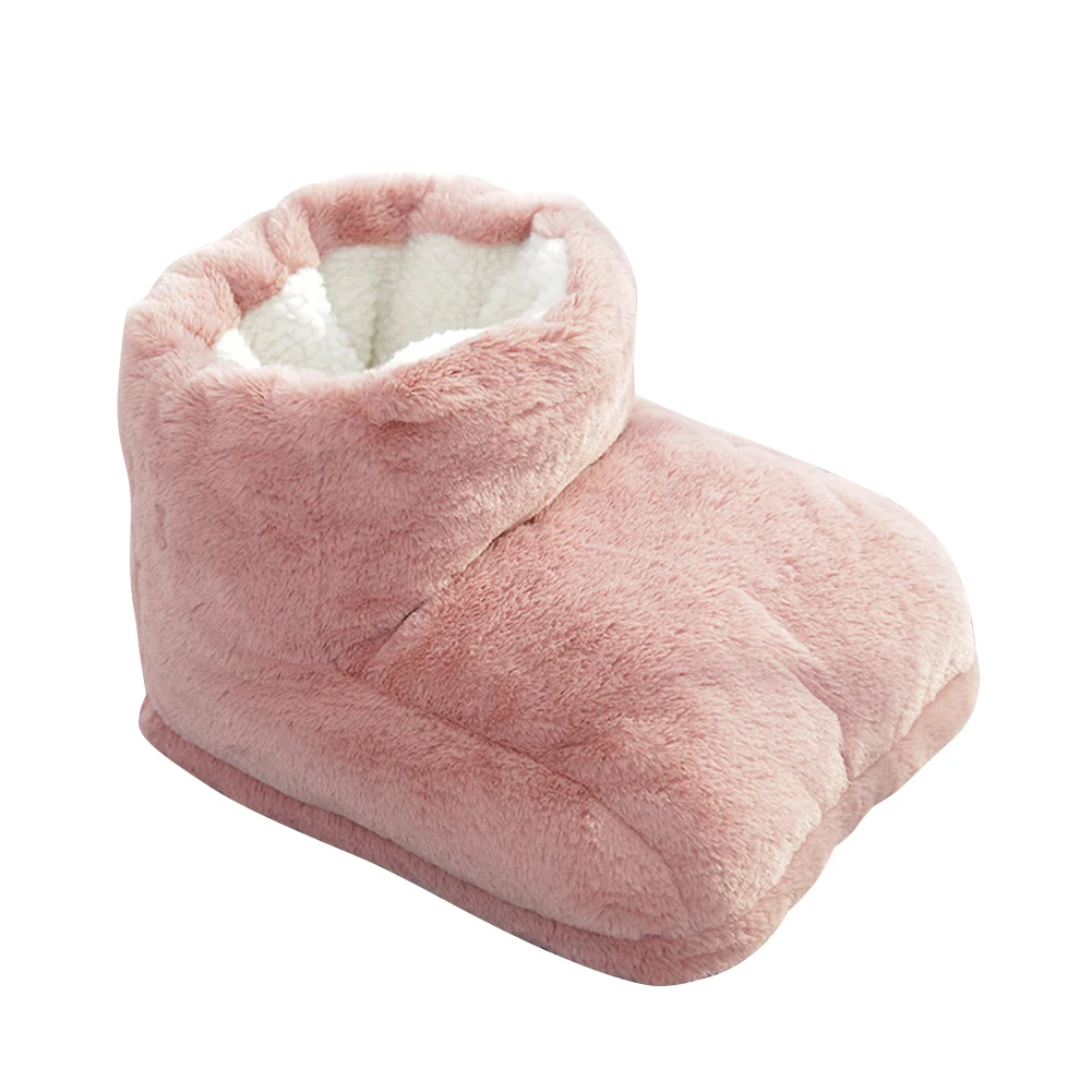 

USB Electric Foot Warmer Thermostatic Shoes Winter Feet Heater For Home Bedroom Sleeping Thermal Plush Heating Slippers