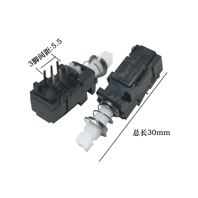 2pcs orginal stock push self-locking switch without lock momentaryvertical 6-pin reset switch without lock momentary