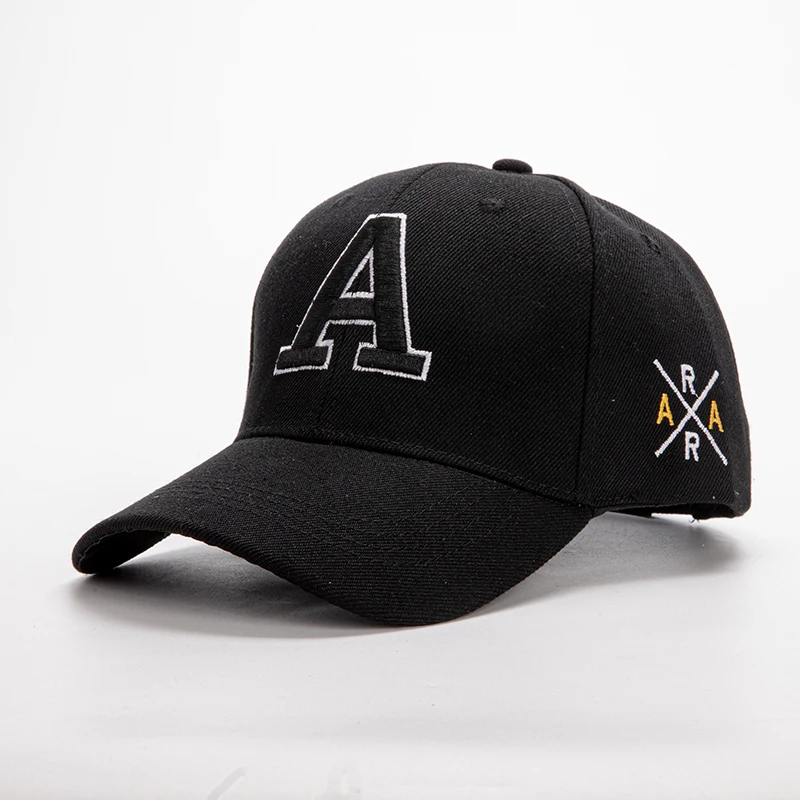 1 Summer Outdoor Embroidered A Solid Color Men's and Women's Baseball Hat