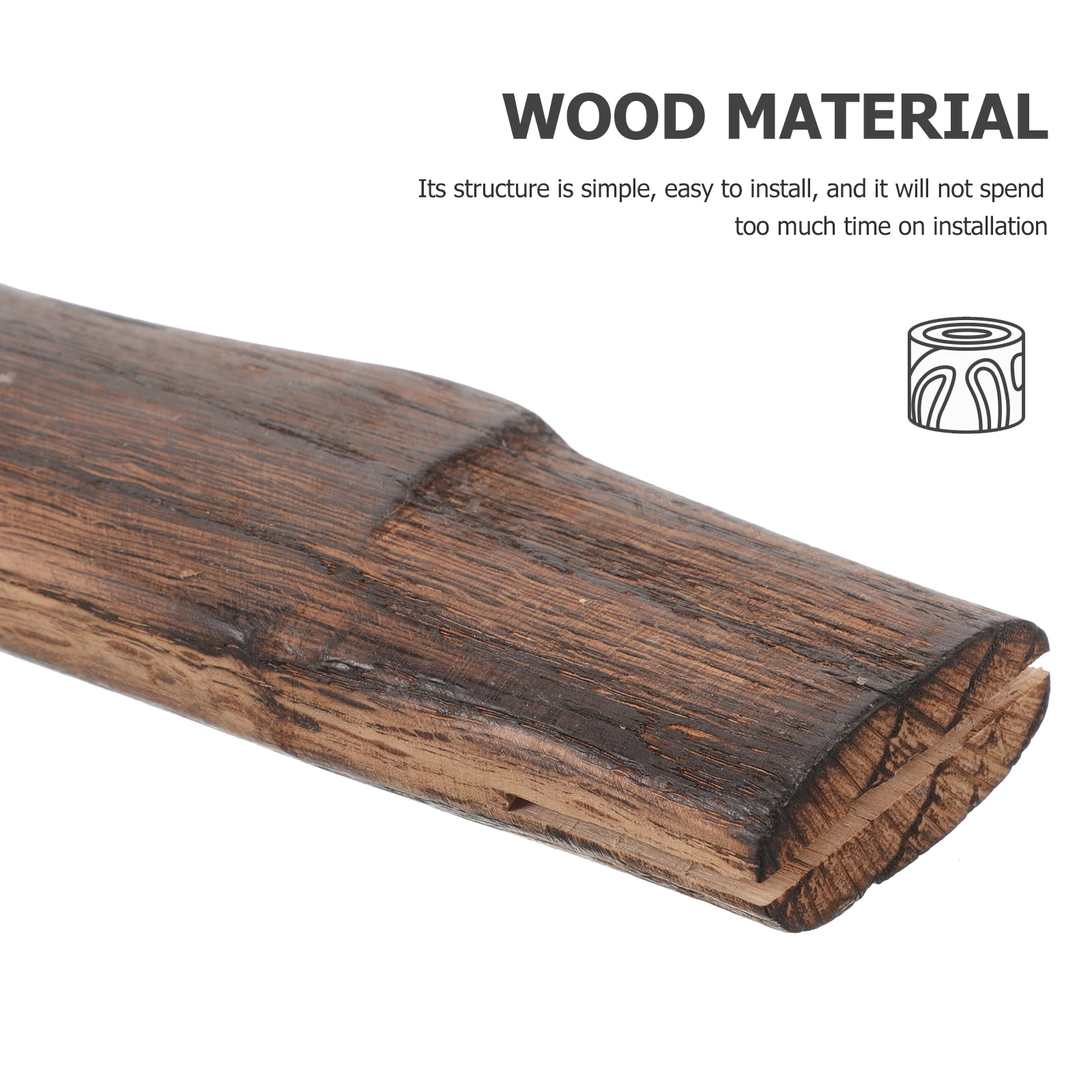 

33cm Hatchet Wooden Replacement Wood Axe Handle Smooth Safe Hatchet Handle Replacement Easy Use